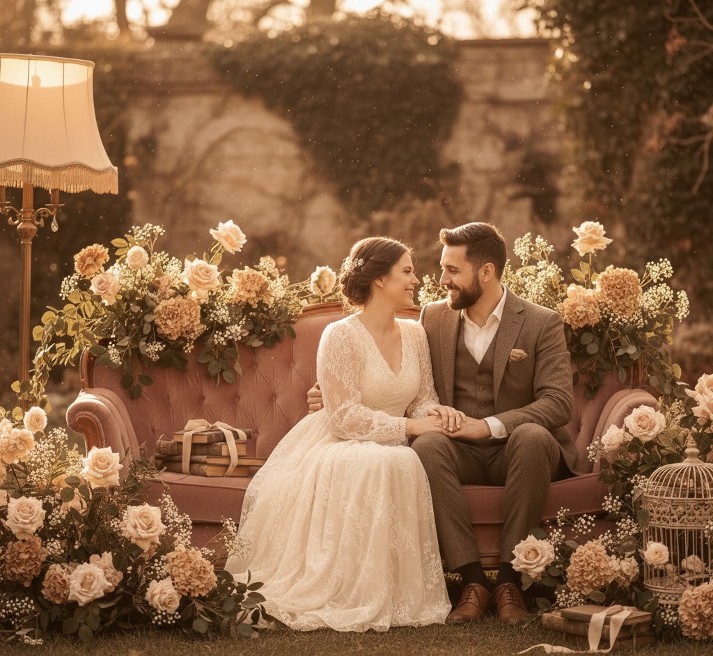 Bespoke photo session with distinctive decor